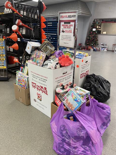 <p>Bane-Welker Equipment recently held a “Toys for Tots” drive. Photo provided</p>