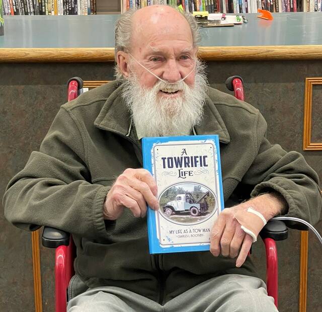 129562770_web1_Charles-Boothby
In his book, A Towrific Life, Charlie Boothby presents a collection of short stories that will take you on an adventure into his unexpectedly unpredictable world as a tow truck driver.