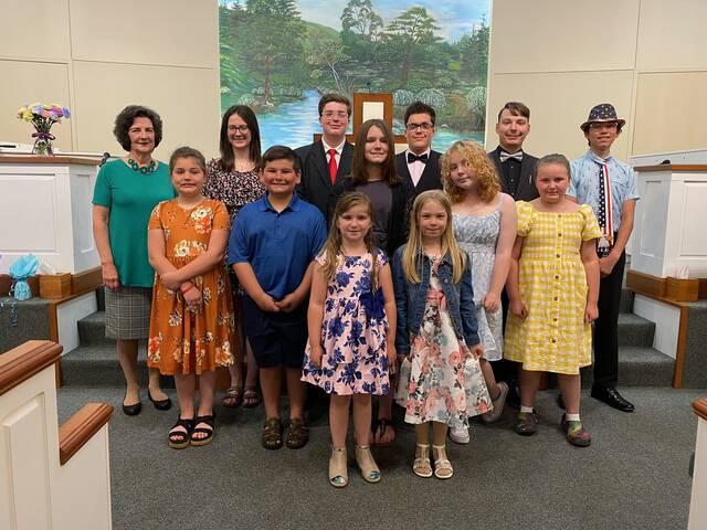 129769962_web1_piano-recital
Families and friends gathered at Mt. Orab Bible Baptist Church June 13 for Piano Recital 2023. Twelve of Mrs. Rankins piano students attended the recital with two prepared songs each.