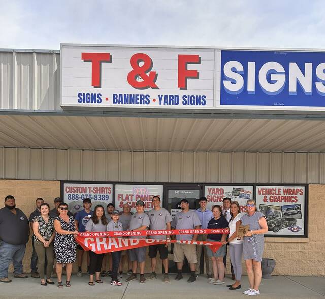 130725522_web1_449235481_979483464183529_5400932778235567041_n
T & F Signs is excited to announce the grand opening of its new location in Williamsburg, which was celebrated with a ribbon cutting ceremony on June 25. Photo provided