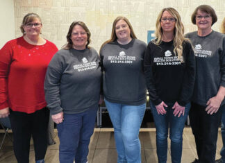 Small Town Adult Day Services to open in 2026
Small Town Adult Day Services is set to open in 2026. From the left, are Jamie Brierly (RN), Lisa Flannery (RN), Vicki Leonard (PTA), Carla Pennington (co-owner of Small Town Adult Day Services and administrator at Small Town Home Health Solutions), and Jill Newton (occupational therapist). Photo by Wade Linville