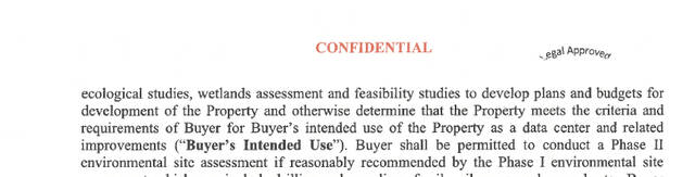 Breaking news: Purchase and Sale Agreement on Mt. Orab ‘mega-site’ lists data center as intended use for property